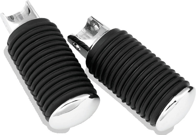 Bikers Choice 2052-1985 Chrome Cap Rider Pegs Female Mount Style Replaces H-D 50906-85T - 490353