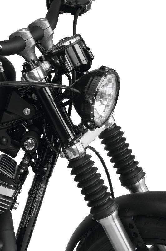 Bikers Choice 39MM Black Short Fork Boots Extended 5in / Collapsed 2.25in (Pair) - 666765
