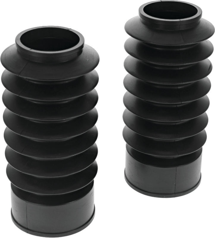 Bikers Choice 49MM Black Short Fork Boots Extended 6.5in / Collapsed 3in (Pair) - 666767