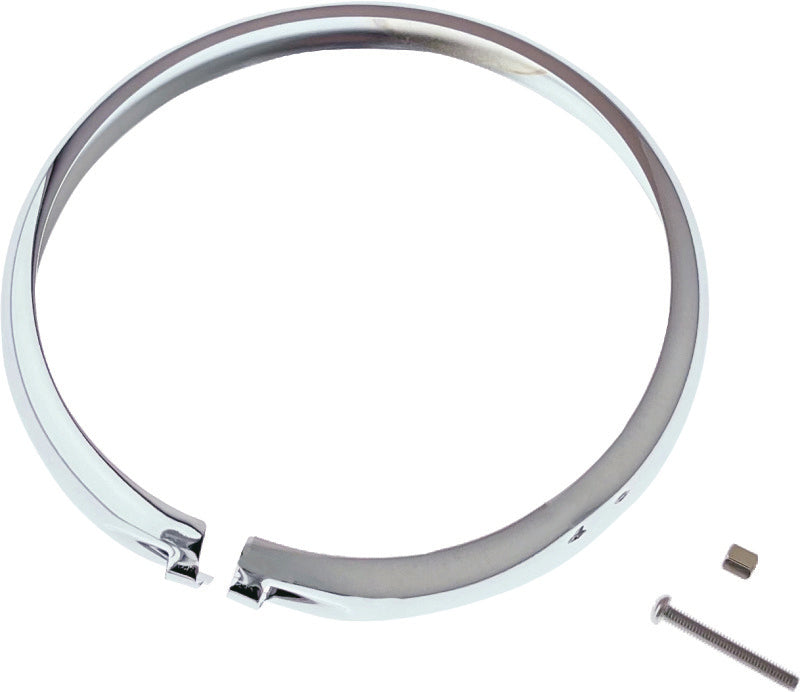Bikers Choice 5-3/4 Headlight Replacement Chrome Trim Ring - 666857
