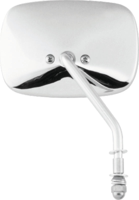 Bikers Choice 65-Up Chrome 1 Piece Left Short Stem Mirror Replaces H-D 91892-82 - 490732