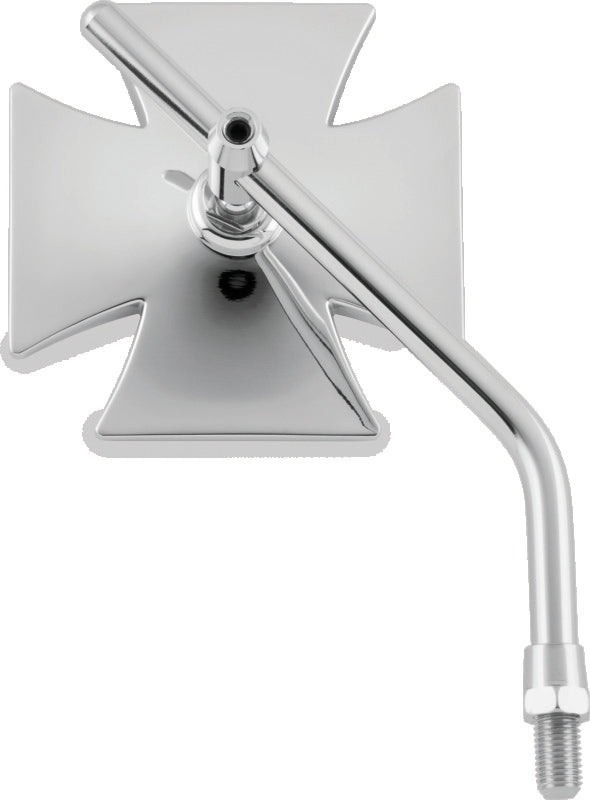 Bikers Choice 65-Up Chrome Maltese Mirror Long Stem Each Custom - 488736