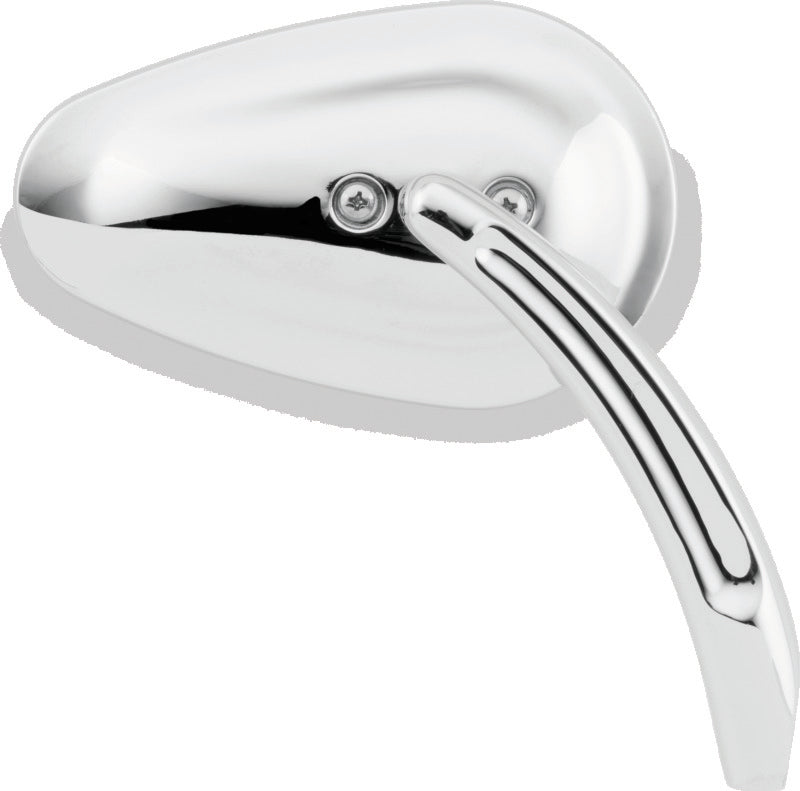 Bikers Choice 65-Up Chrome Tapered Mirrors Universal Custom Pair - 488745