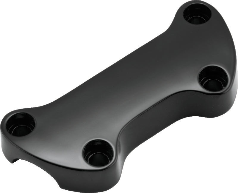 Bikers Choice 74-Up Black Plain Handlebar Clamp With 1in. Bars - 489998