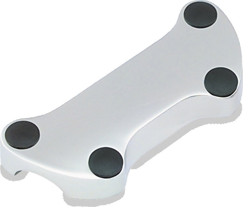 Bikers Choice 74-Up Chrome Handlebar Clamp Without Skirt Replaces H-D 56170-83T - 490145