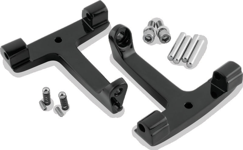 Bikers Choice 93-Up FLH FLT Black Passenger Floorboard Bracket Replaces H-D 53070-00A - 488721