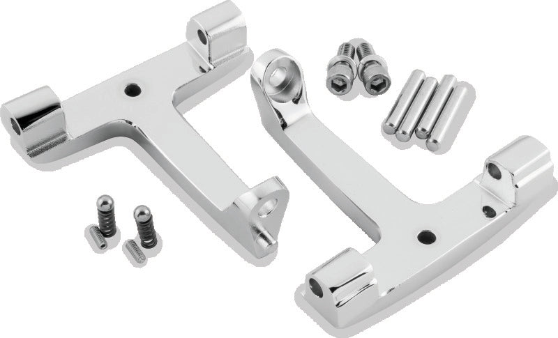 Bikers Choice 93-Up FLH FLT Chrome Passenger Floorboard Bracket Replaces H-D 53070-00A - 488720