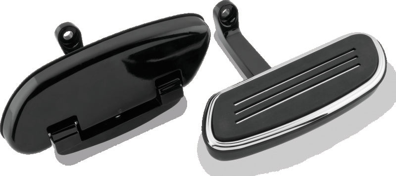 Bikers Choice 93-Up Touring Passenger Floorboards Replaces H-D 50378-07 Black - 489944