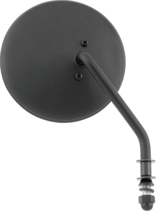 Bikers Choice Black 4 Inch Round Mirror Short Right Universal - 482776