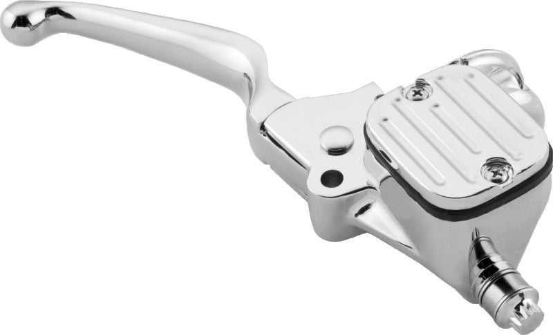Bikers Choice Chrome 1996-2007 FL 1996-2010 ST Dyna 1996-2003 XL 9/16 Bore Chopped Handlebar Master Cylinder - 489987