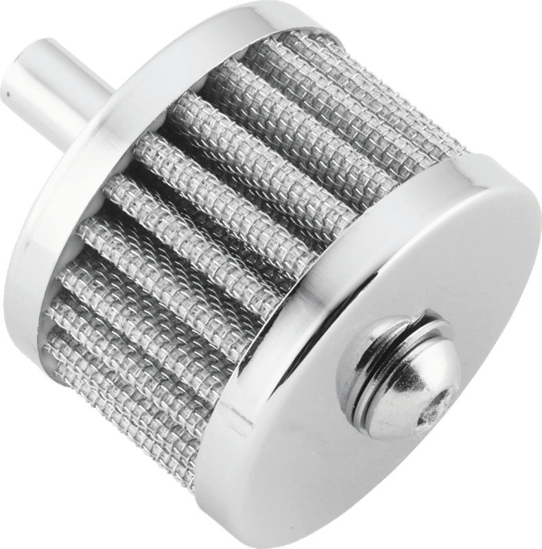 Bikers Choice Chrome 3/8 Inch Breather Filter With Bolt - 489894