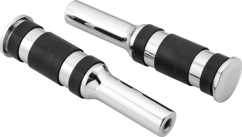 Bikers Choice Chrome Billet Three Band Replacement Pegs For Forward Controls - 482790