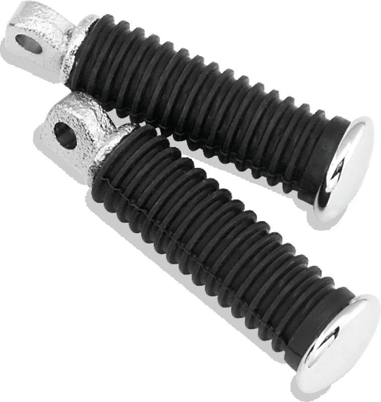 Bikers Choice Chrome Cap Rider Pegs Male Mount Style Replaces H-D 49117-77T - 490358