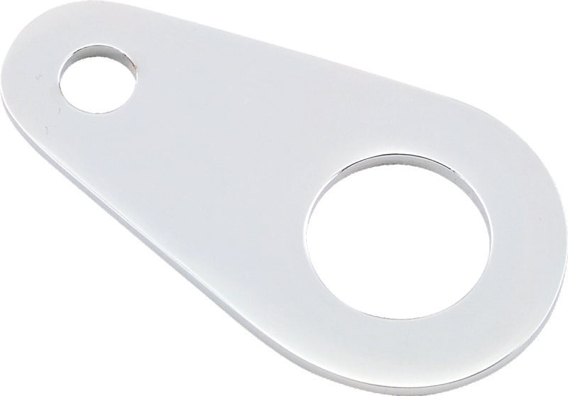 Bikers Choice Chrome Custom Single Hole Universal Ignition Switch Bracket Replaces H-D 69024-77 - 492790
