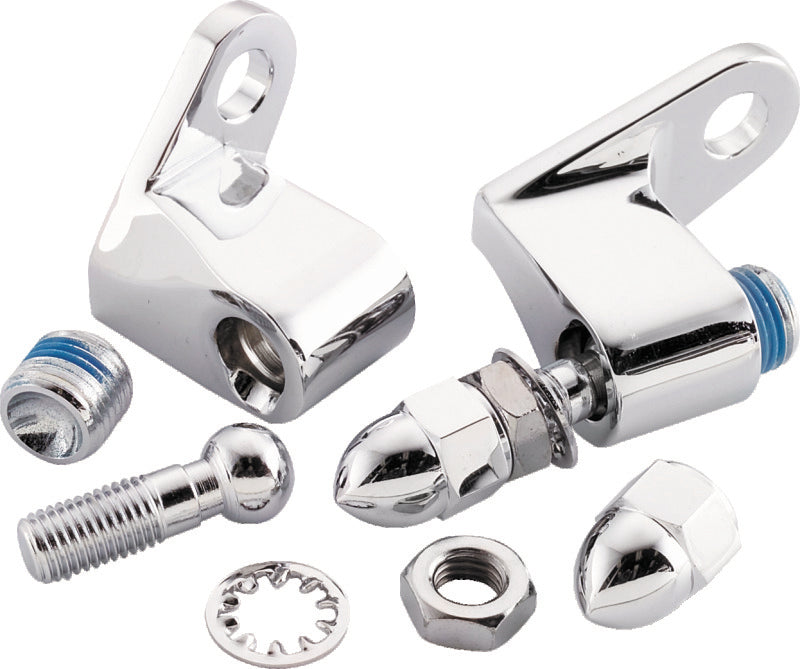 Bikers Choice Chrome Front Turn Signal Mounting Kit Universal Custom - 493217