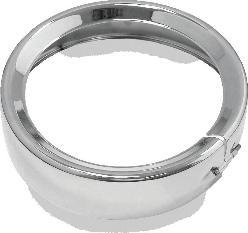 Bikers Choice FLH FLT FLHR FLD 7 Inch Chrome Headlight Trim Ring - 482914
