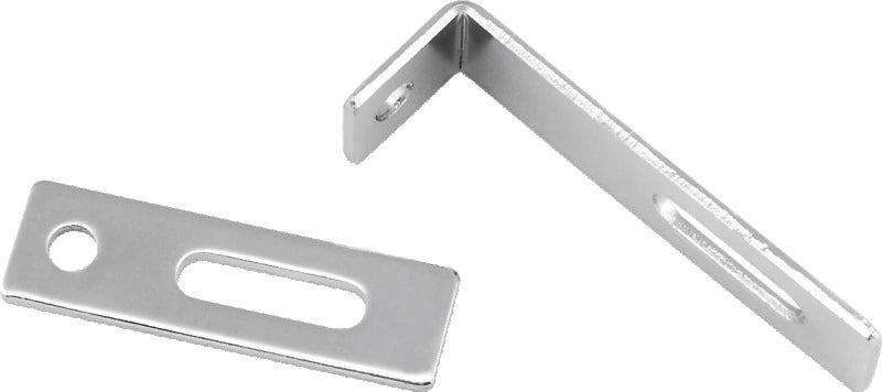 Bikers Choice Flat Chrome Exhaust Support Bracket 7/8 X 3 Inch Universal Custom - 492825