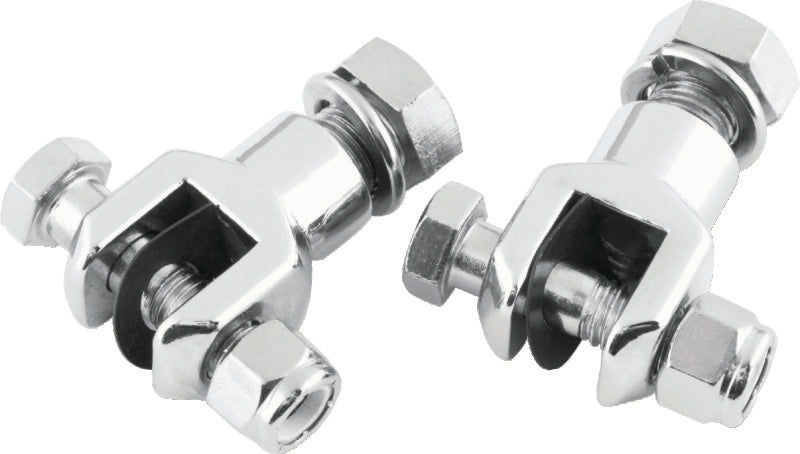 Bikers Choice L72-98 Big Twin/XL Chrome Footpeg Clevis With Hardware 1/2-20 Male Peg (Pair) - 150860