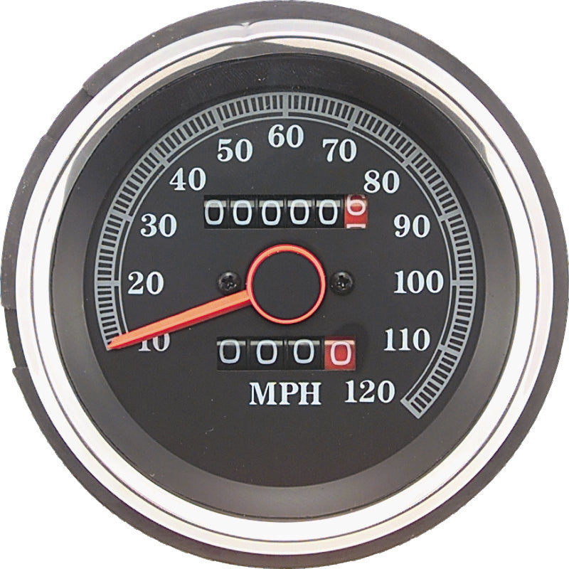 Bikers Choice L84-90 XL 1985-1987 FXRS 1987-1990 FX Replacement Speedo Black Face H-D 67037-85A - 493980
