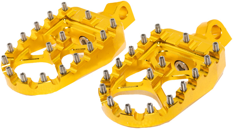 Bikers Choice Male Mount BMX Style Gold Footpegs Pr - 485216