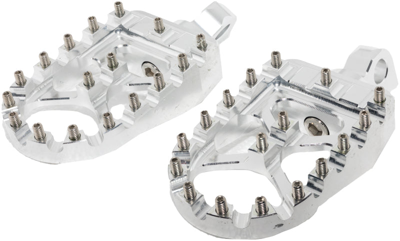 Bikers Choice Male Mount BMX Style Silver Footpegs Pr - 485215
