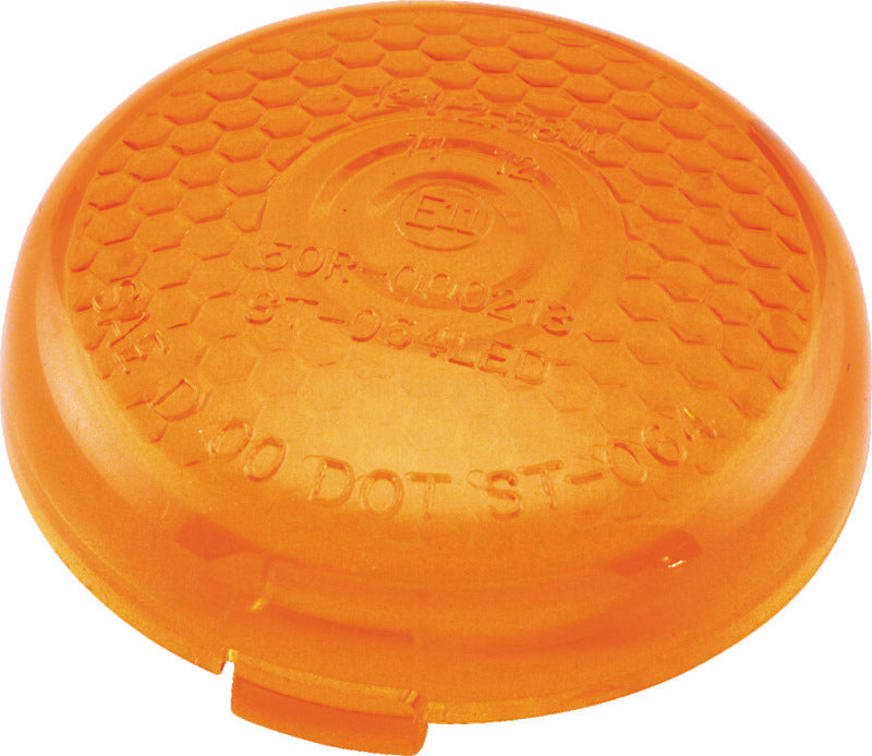 Bikers Choice Replacement Honeycomb Amber Lens For LED Bullet Turn Signal - 489866