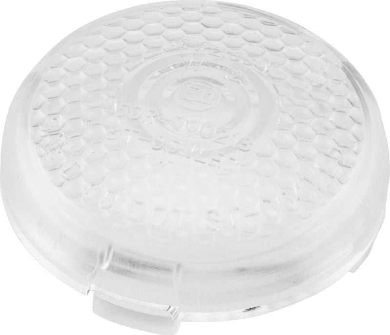Bikers Choice Replacement Honeycomb Clear Lens For LED Bullet Turn Signal - 489868