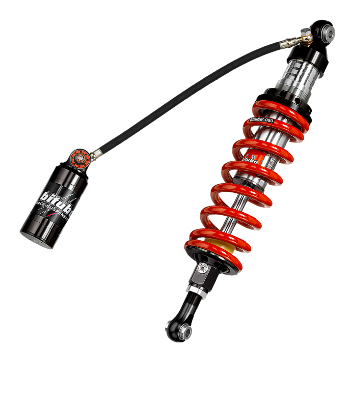 Bitubo Suspension Bitubo CLU1 Monoshock Adjustable: Spring Preload, Rebound, Double Compression, Length, Red Spring - K0097CLU11