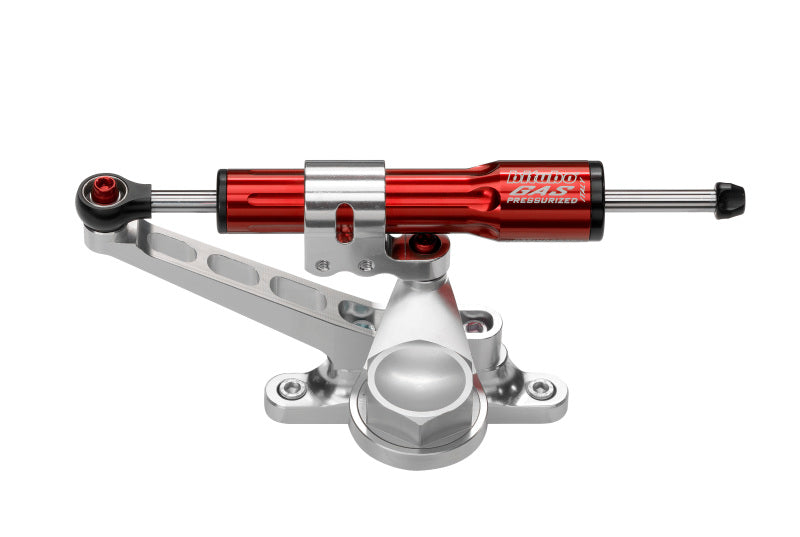 Bitubo Suspension Bitubo KITT Steering Damper Kit For Over Tank Mounting With Red Shock Absorber - KIT072A1