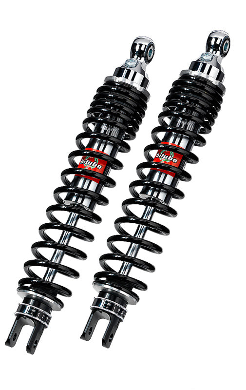 Bitubo Suspension Bitubo WGE0 Twinshocks Adjustable: Spring Preload, Rebound, Black Spring - SC168WGE02