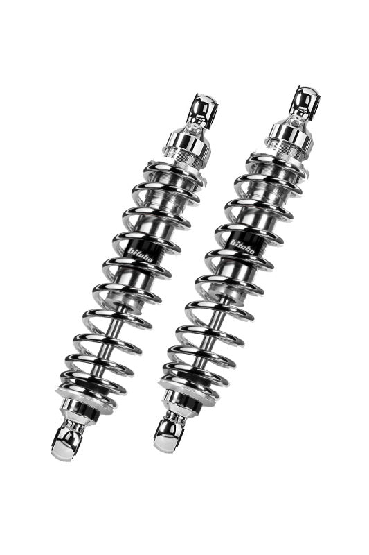 Bitubo Suspension Bitubo WMB0 Twinshocks Adjustable: Spring Preload, Length 356mm, Chrome Edition - S0047WMB03