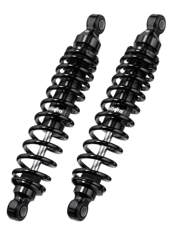 Bitubo Suspension Bitubo WMB0 Twinshocks Adjustable: Spring Preload, Length 376mm, Dark Edition - D0010WMB02V2
