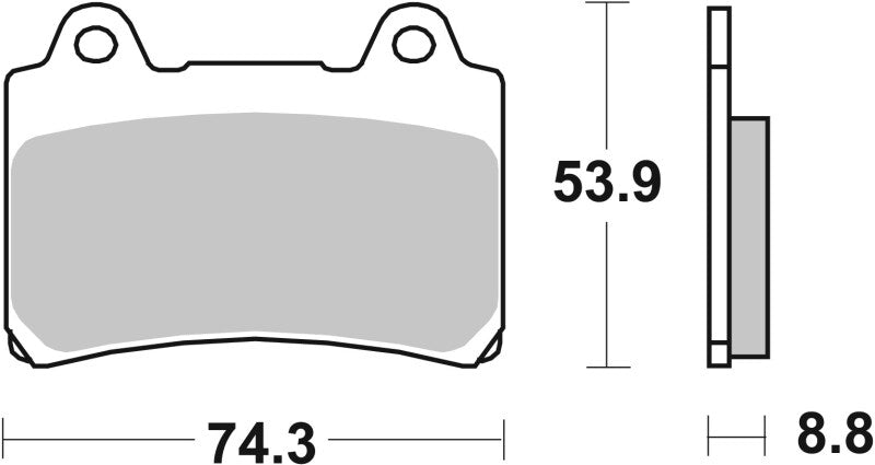 Brembo Powersports Brembo 1990-1990 Yamaha FZR A 400cc Sinter Brake Pad - Front - 07YA35SA