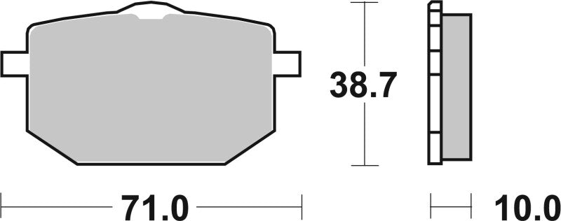 Brembo Powersports Brembo 1990-1993 Moto-Guzzi NTX 750cc Sinter Brake Pad - Front - 07YA18SA