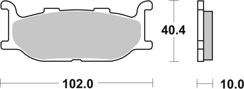 Brembo Powersports Brembo 1991-1992 Yamaha FZX Zeal 250cc Sinter Brake Pad - Front - 07YA27SA