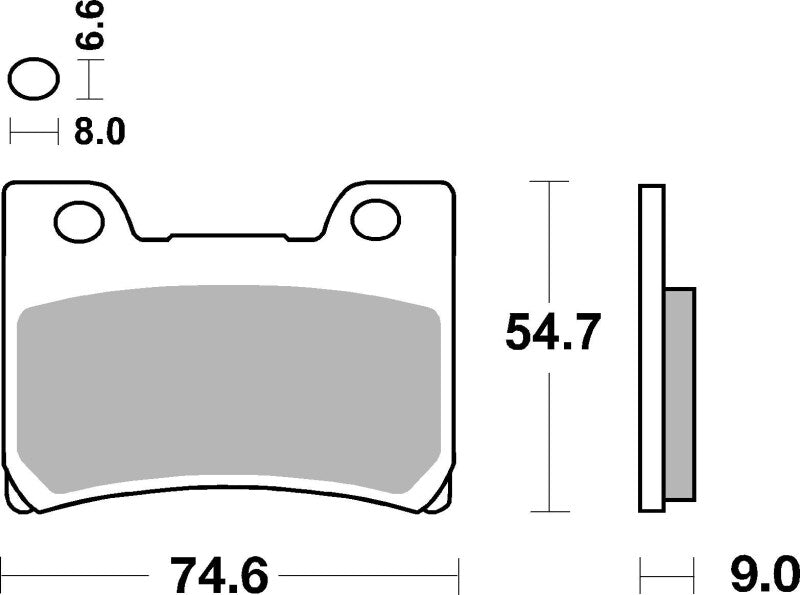 Brembo Powersports Brembo 1992-1995 Yamaha FZR R 600cc Sinter Brake Pad - Front - 07YA26SA