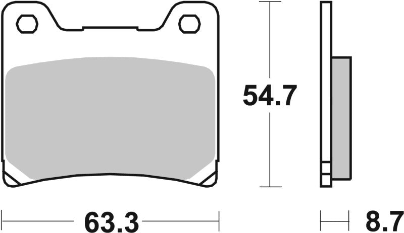 Brembo Powersports Brembo 1993-1993 Yamaha XJR R 400cc Brake Pad - Rear - 07YA11SP