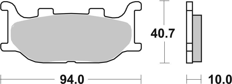 Brembo Powersports Brembo 1993-2003 Yamaha TDR R 125cc Sinter Brake Pad - Front - 07YA34SA