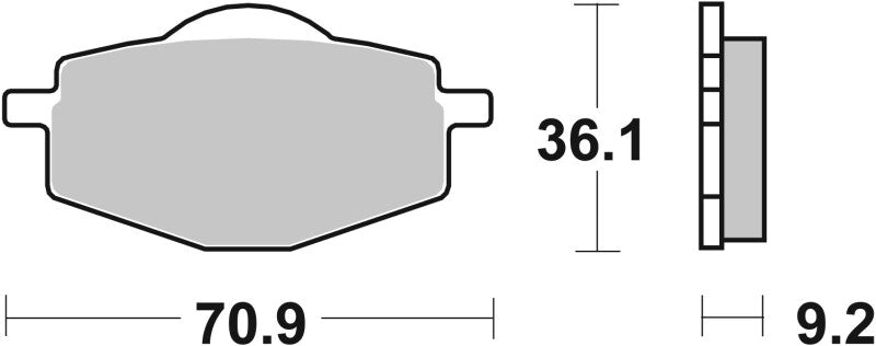 Brembo Powersports Brembo 1996-1996 Yamaha TY Z (Scottish) 250cc Sinter Brake Pad - Front - 07YA14SX