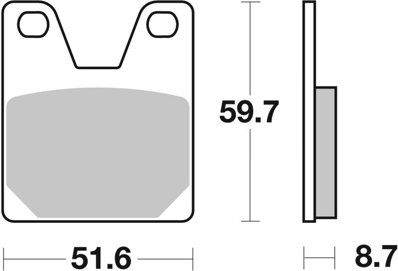 Brembo Powersports Brembo 1999-2002 Yamaha YZF R7 OW02 750cc Brake Pad - Rear - 07YA38SP