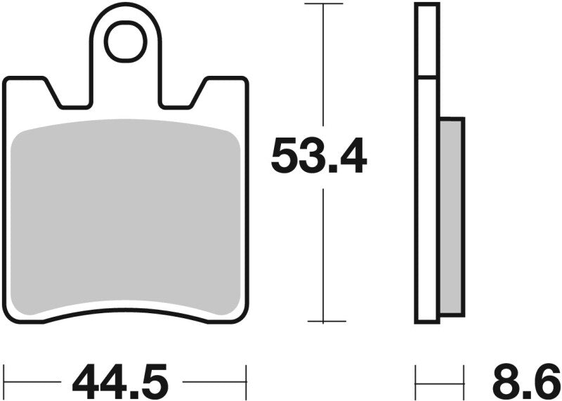 Brembo Powersports Brembo 2013-2018 Triumph Trophy SE 1200cc Sinter Brake Pad - Front - 07YA09SA