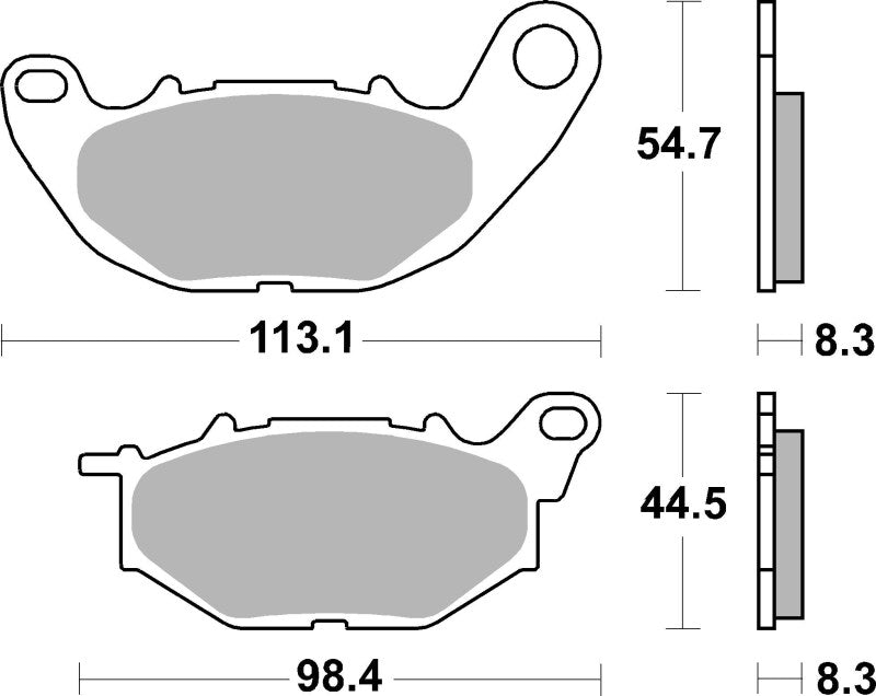 Brembo Powersports Brembo 2016-2017 Yamaha MT-25 250cc Sinter Brake Pad - Front - 07YA52SA