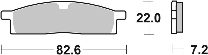 Brembo Powersports Brembo 2019-2024 Yamaha YZ 65cc Sinter Brake Pad - Front - 07YA16SX