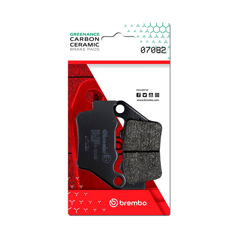 Brembo Powersports Brembo 2019-2025 BMW C400GT/2018-2023 C400X/2022-2025 CE 04 Carbon Ceramic Brake Pad - Rear Left/Right - 07082