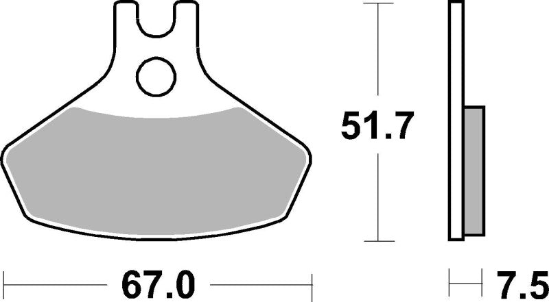 Brembo Powersports Brembo Sinter Prime Brake Pad - 07GR22SX