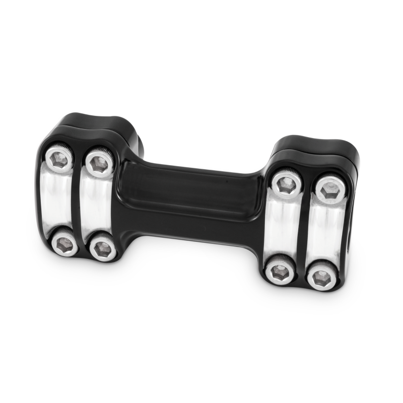 Burly Brand Reaper Riser Clamp 1-1/2in Tall for 1in Bar, One Piece - Black Machined - B12-8013BM