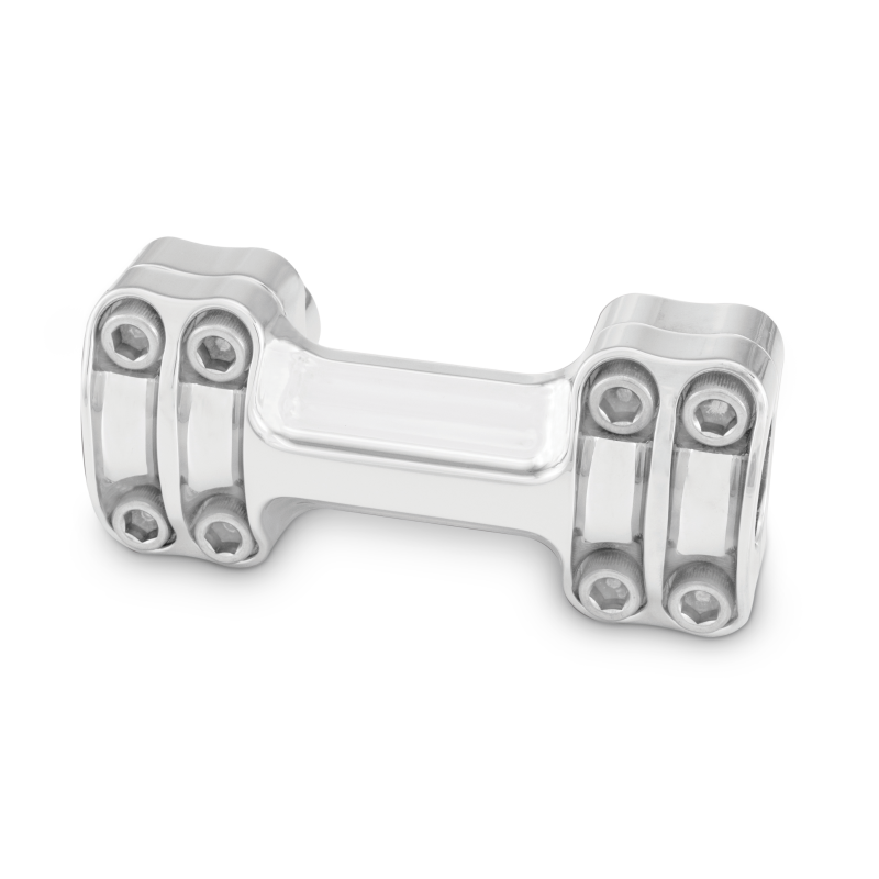 Burly Brand Reaper Riser Clamp 1-1/2in Tall for 1in Bar, One Piece - Chrome - B12-8013C