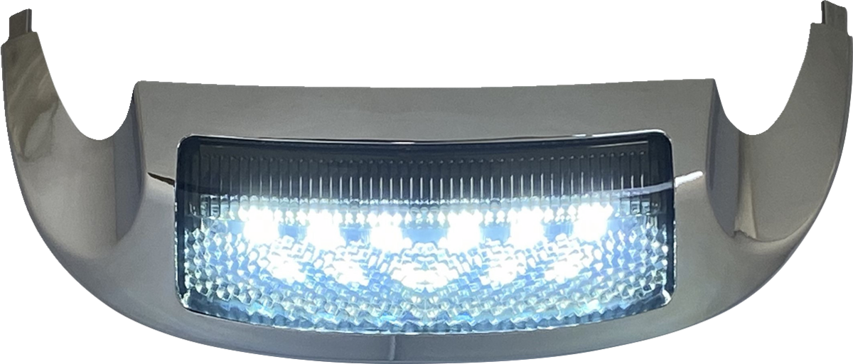 CUSTOM DYNAMICS LED Front Fender Tip - White LED/Smoke Lens / Chrome 2040-1625