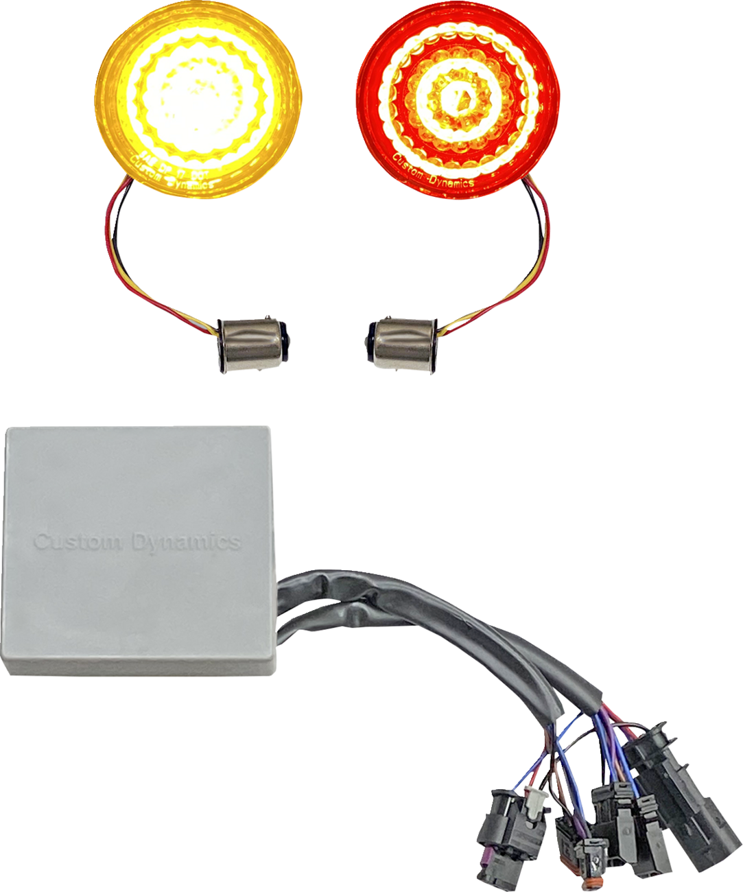 CUSTOM DYNAMICS Turn Signal Inserts - Amber/Red / Harley-Davidson® 2020-2124