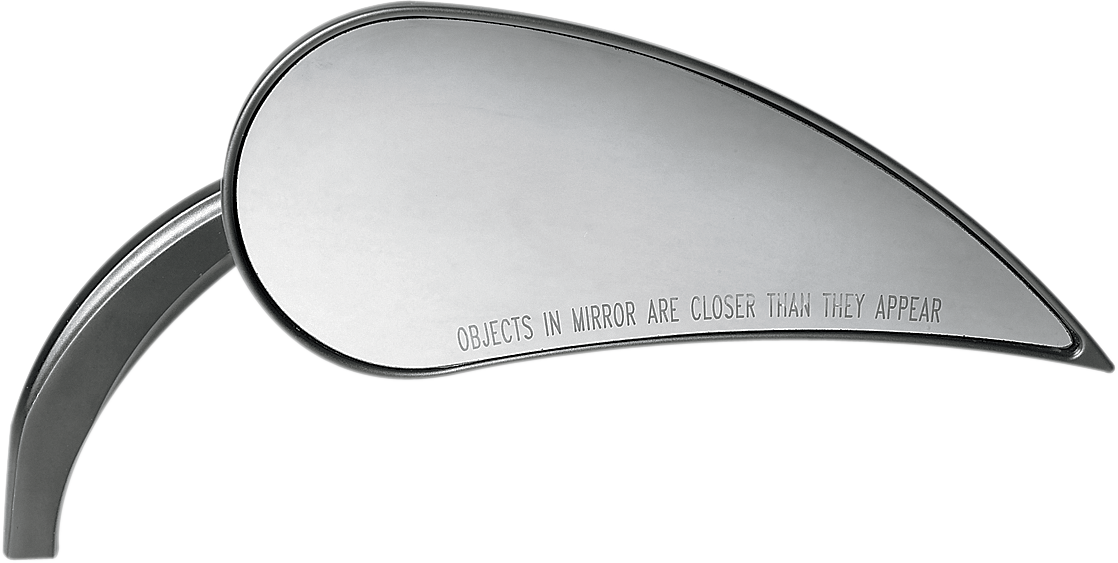 ARLEN NESS Mirror - Rad III / Side View / Teardrop / Black / Right 0640-0325